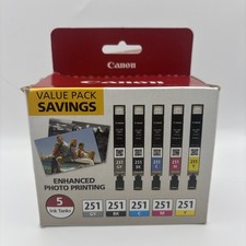 Canon 251 ChromaLife 100+ 5 Ink Tanks For iP8720, Black/Cyan/Gray/Magenta/Yellow picture