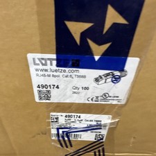 Box of 100 LUTZE  Cat 6A connectors. factory sealed  box  RJ45-M 490174 @15 $ ea picture