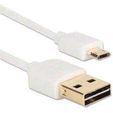3 ft. White Premium Reversible USB to Reversible Micro-USB Sync & Fast Charger C picture