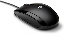 HP X500 USB 3 Button Optical Wired Mouse - Black picture