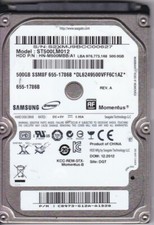 Samsung ST500LM012 pn:C8973G12AA1D2Q HN-M500MBB/A1 DGT 500GB SATA 2.5