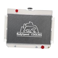 4 Rows Aluminum Radiator Fit 1964-1967 Chevy Chevelle/EL Camino/Impala I6/V8 picture