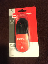 RCA Computer USB 2.0 A to B Cable 6-Feet (TPH520R) 044476051685 picture