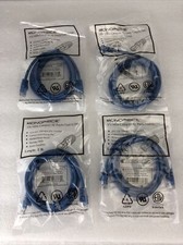 Monoprice Blue 5ft 5E Ethernet Patch Cord (UTP) - RJ45 350Mhz (Lot of 4) picture
