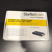 StarTech.com USB-C Adapter Dual HDMI 2x USB-A GbE 100W PD DK30C2HAGPD picture