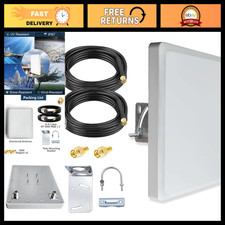 Dual Band Outdoor Directional Antenna 2.4G 5GHz 5.8G MIMO Pole Mount w/ 9.8ft Ca picture