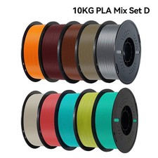 KINGROON 10KG/22LBS Multicolor PLA Filament 1KG/Roll 1.75mm For 3D Printer Mater picture