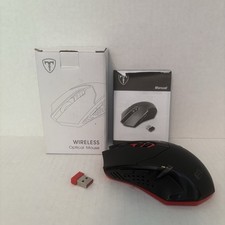 Easterntimes Tech X-08 Wireless Optical Mouse LED Lighting Black Red picture