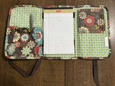Thirty-One Tri Fold Tablet Organizer iPad Ereader Kindle Floral Fabric in EUC picture