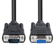 15ft RS232 Serial Cable Male-Female 9 Pin COM Port Extension Cord picture