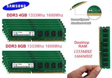 Samsung DDR3 4GB 8GB 16GB 32GB KIT 1333MHz 1600Mhz DIMM Desktop Memory RAM lot picture
