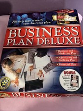 Business Plan Deluxe win 95/98 CD ROM includes Bonus Book Sealed Disc Large Box picture