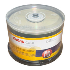 Kodak Blank 48X CD-R 80min 700MB Media Disc | Pack of 50 | UNOPENED picture