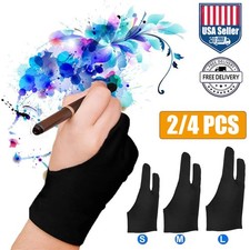 4x Digital Drawing Glove Artist Glove for Drawing Table Two-Finger Artist Gloves picture