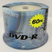 NEW Playo 60-Pack DVD-R Spindle 4.7GB 16x Blank Video Recordable Media Disc DVD picture
