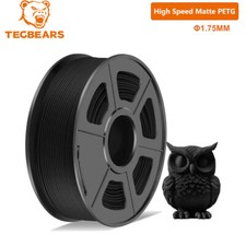 TECBEARS Rapid PETG Filament 1.75mm Black 1KG High Speed 600mm/s 3D Filament picture