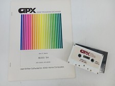 Atari Program Exchange 400 / 800 Block 'Em 2.0 Cassette Tape & Manual APX 10090 picture
