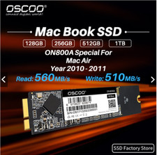 128GB 512GB SSD 12+6pin For MacBook Air 11” A1370, 13” A1369 Late 2010 Mid 2011 picture