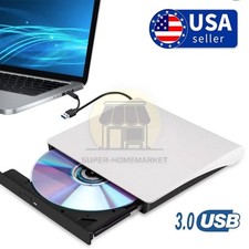 Slim External CD DVD Drive USB 3.0 Disc Player Burner Writer For Laptop PC Mac picture