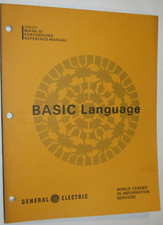 VTG 1973 GE/GENERAL ELECTRIC MARK III COMPUTER BASIC LANGUAGE REFERENCE MANUAL picture