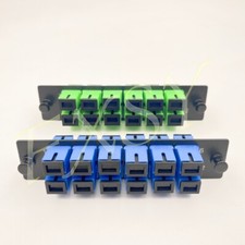 LGX Fiber Optic Adapter Panel 12 SC UPC APC Simplex SM OS2 Compatible COMMSCOPE picture