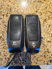 Logitech S-120 2.0 Wired Computer Speakers Black Volume Control Headphone Jack picture
