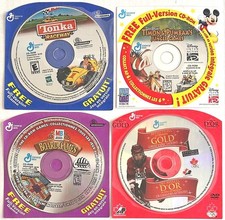 Vintage General Mills CD-ROM Lot Sealed Tonka Disney MB 90s Promo (4) picture