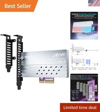 PCIe 5.0 4X to M.2 NVMe Adapter Card, Gen 5 128Gbps, Heatsink picture