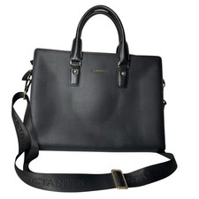 Bostanten Lawyers Briefcase Shoulder Laptop Business Slim Bag Black  Men Women picture