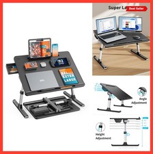 Lap Desk for Bed XXL Adjustable Laptop Table Foldable Stand Storage Drawer picture