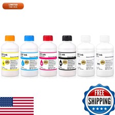 SAIBOYA DTF Ink 250ml Combo Pack (2*White+ Black Cyan Magenta Yellow) for L1800 picture