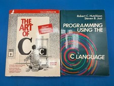 Lot of 2 Vintage C Programming Books Schildt Hutchison McGraw-Hill RE picture