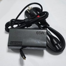 Genuine OEM Slim Round 65W USB C For Lenovo  Adapter Charger ADLX65YSCC3A NEW picture