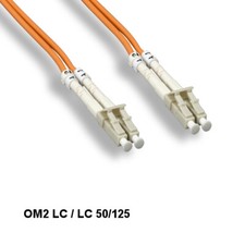 KNTK 15 Meter Fiber Optic Cable LC/LC OM2 50/125 Multi-Mode Duplex UPC Orange picture