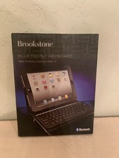 Brookstone Bluetooth Wireless Keyboard Portfolio Case iPad 2 picture