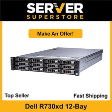 Dell PowerEdge R730XD Server 2x E5-2680 V4 = 28 Cores H730 64GB RAM 4x 1TB SAS picture