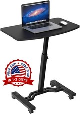Escritorio Con Ruedas Portatil Ajustable Mesa Para Laptop ט Computadora De Cama picture