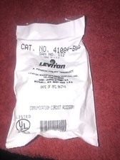 Leviton CAT 41084-BWB QuickPort Snap-In Blank White Module (10 PCS) picture
