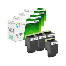4Pk TCT Prem For Lexmark C544 C544X1KG C544X1CG C544X1MG C544X1YG Compatible picture