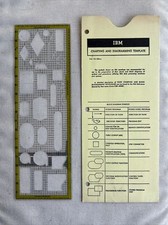 Vintage IBM Charting And Diagramming Template X24-5884-6 Yellow Trim With Sleeve picture