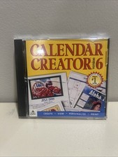 Broderbund Calendar Creator Version 6 Windows 95/98/NT CD Software picture