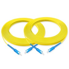 10 Meter Fiber Optic Patch Cord SC UPC to SC UPC OS2 G652D 9/125m 2 PCS picture