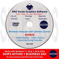 PRO Vector Drawing Graphic Design Illustrator Image Program Editing Software DVD picture