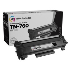 LD Products Toner Cartridge Replacement Brother TN760 TN-760 TN 760 Single Black picture