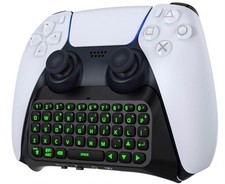 Keyboard for PS5 Controller with Green Backlight Bluetooth Wireless Mini Keypad, picture