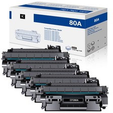 1-5PK CF280A 80A Black Toner Cartridge for HP LaserJet Pro 400 M401dne M401dw picture