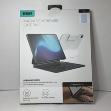 ESR iPad Pro 13 2024 M4 Keyboard Case Rebound 360 Magnetic Stand Blue picture