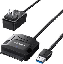 UGREEN SATA to USB 3.0 Adapter Cable for 3.5 2.5 Inch SSD/HDD Hard Black  picture