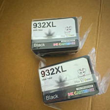 Miss Deer 932XL High Yield Black Ink Cartridge for HP Inkjet, 2-Pack picture