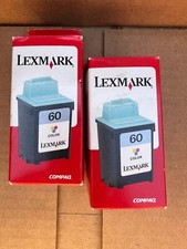 (Lot of 2) GENUINE Lexmark 60 Print Cartridges NEW & SEALED Lexmark Z12 Z22 Z32 picture